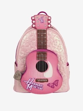 Loungefky Hannah Montana Pink Guitar Backpack